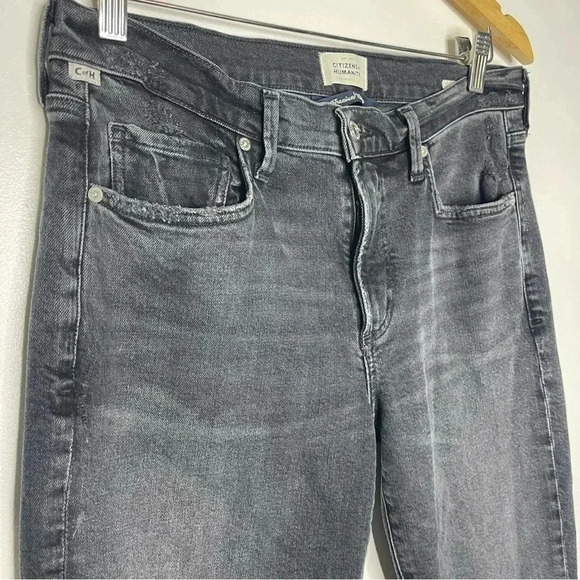 Citizens of Humanity Ella Gray Slim Crop Wash Jeans Denim Size 28 - Picture 7 of 9